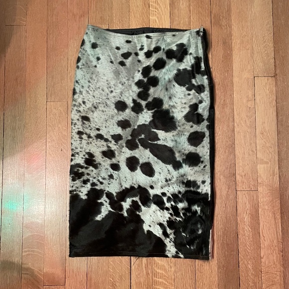 Etsy Authentic Cowhide Hair On Pencil Skirt - Picture 2 of 5